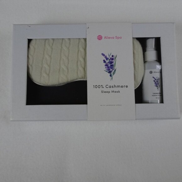 Cashmere Sleep Mask + Lavender Spray Set - Picture 1 of 6